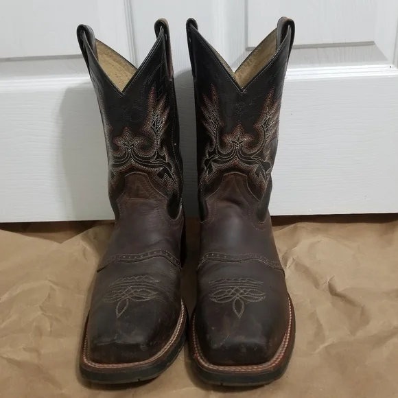 Double-H Brown Boots - Picture 7 of 9